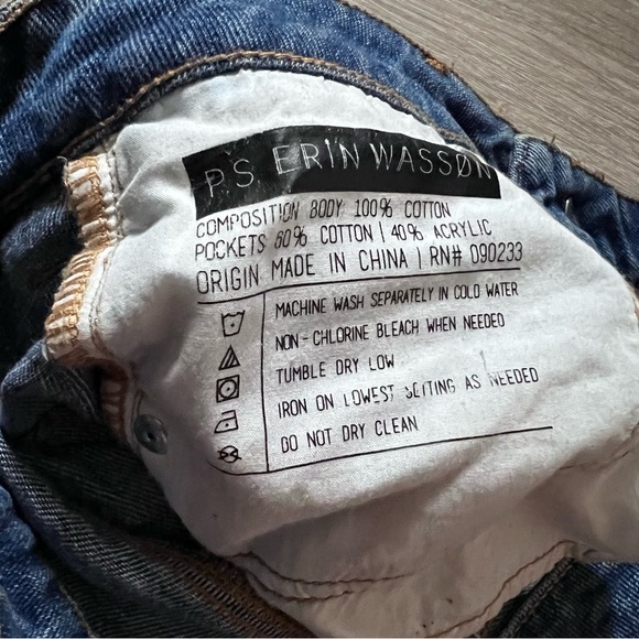 PS Erin Wasson sweater knit pockets jean  shorts - Picture 8 of 8